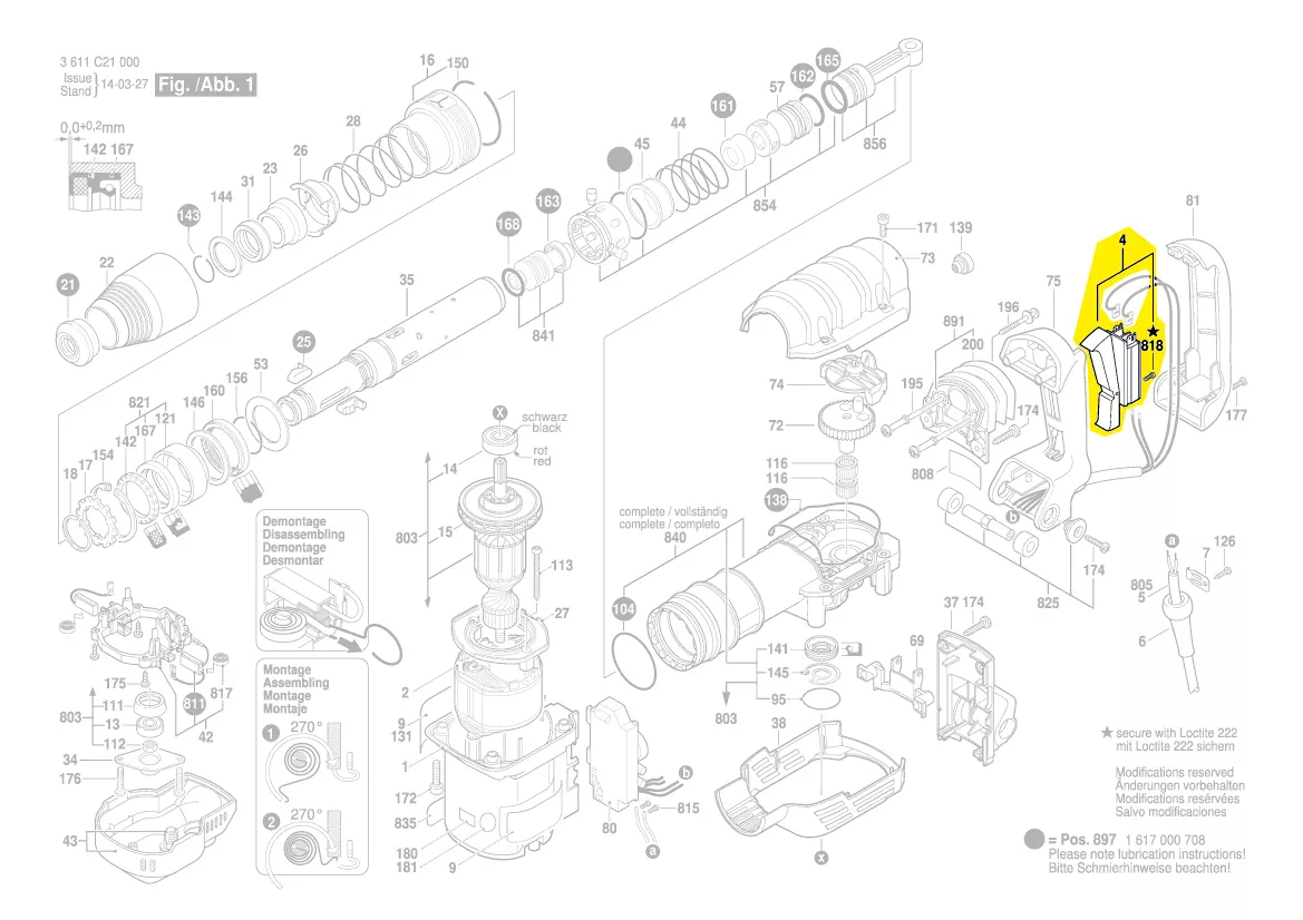 Interrupteur réf. 1 617 200 102 BOSCH